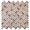 Andova Tiles SAMPLE-Velmo 1 in. x 1.25 in. Glass Mosaic Wall Tile SAM-ANDVEL1017 - alternate 5